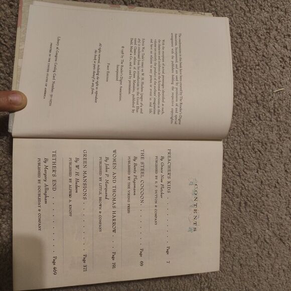 READERS DIGEST Lot of 5 Vintage Condensed Books  1958, 1959, 1966, 1968 - Picture 10 of 16